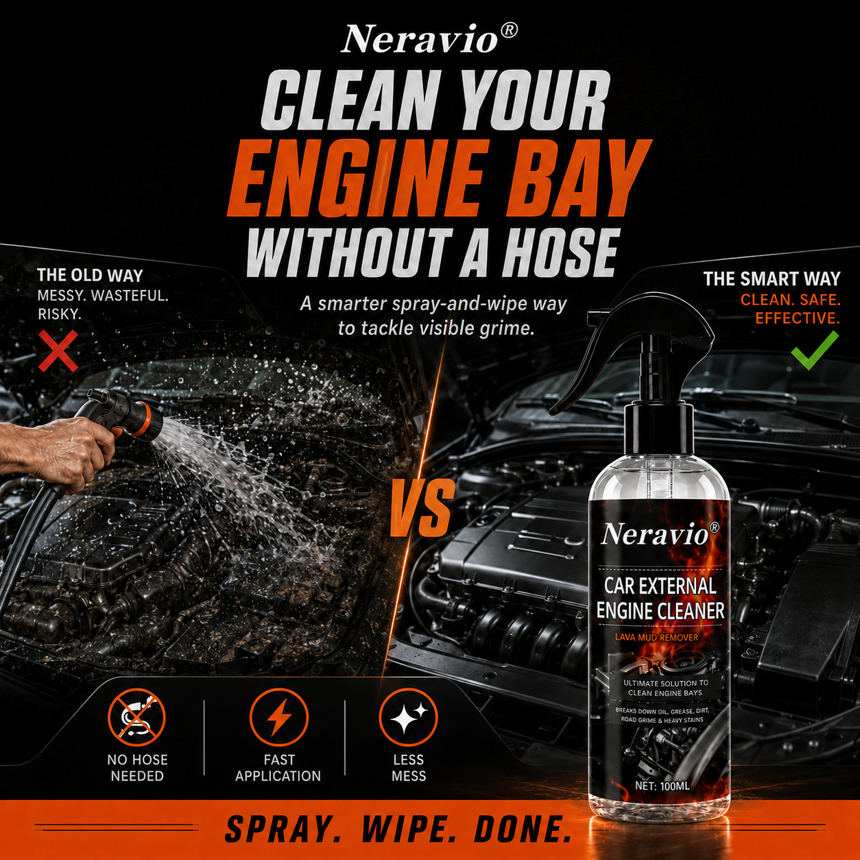 💥Limited-Time 55% OFF✨ CAR EXTERNAL ENGINE CLEANER