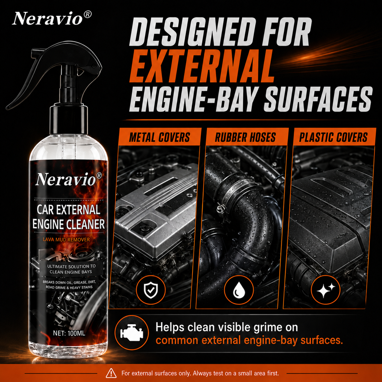 💥Limited-Time 55% OFF✨ CAR EXTERNAL ENGINE CLEANER