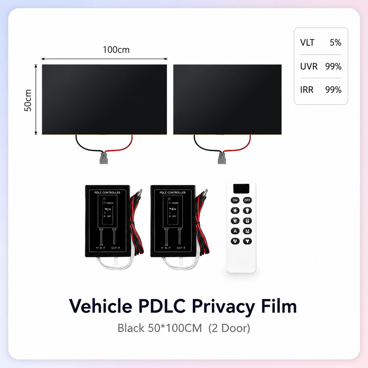 Electric Smart Tint Film for Cars – Remote Controlled Privacy