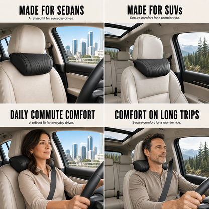 🚗💺Premium Car Seat Headrest & Lumbar Support Cushion