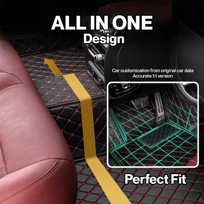Elvile 2026 Premium 5-Layer Leather Custom Floor Mats for Cars