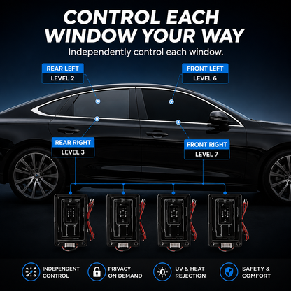 Electric Smart Tint Film for Cars – Remote Controlled Privacy