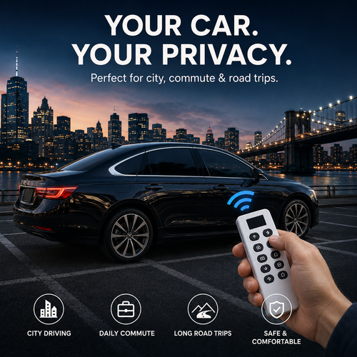Electric Smart Tint Film for Cars – Remote Controlled Privacy