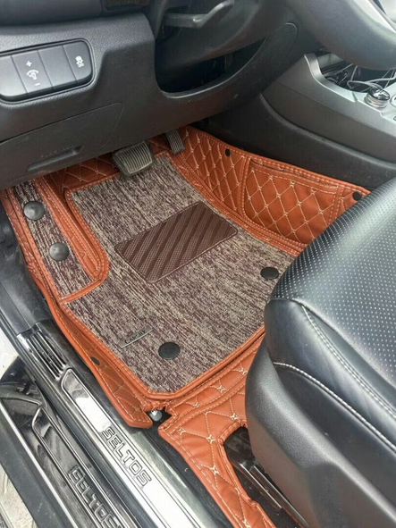 Custom floor mats in Olivia Bennett's Hyundai Elantra